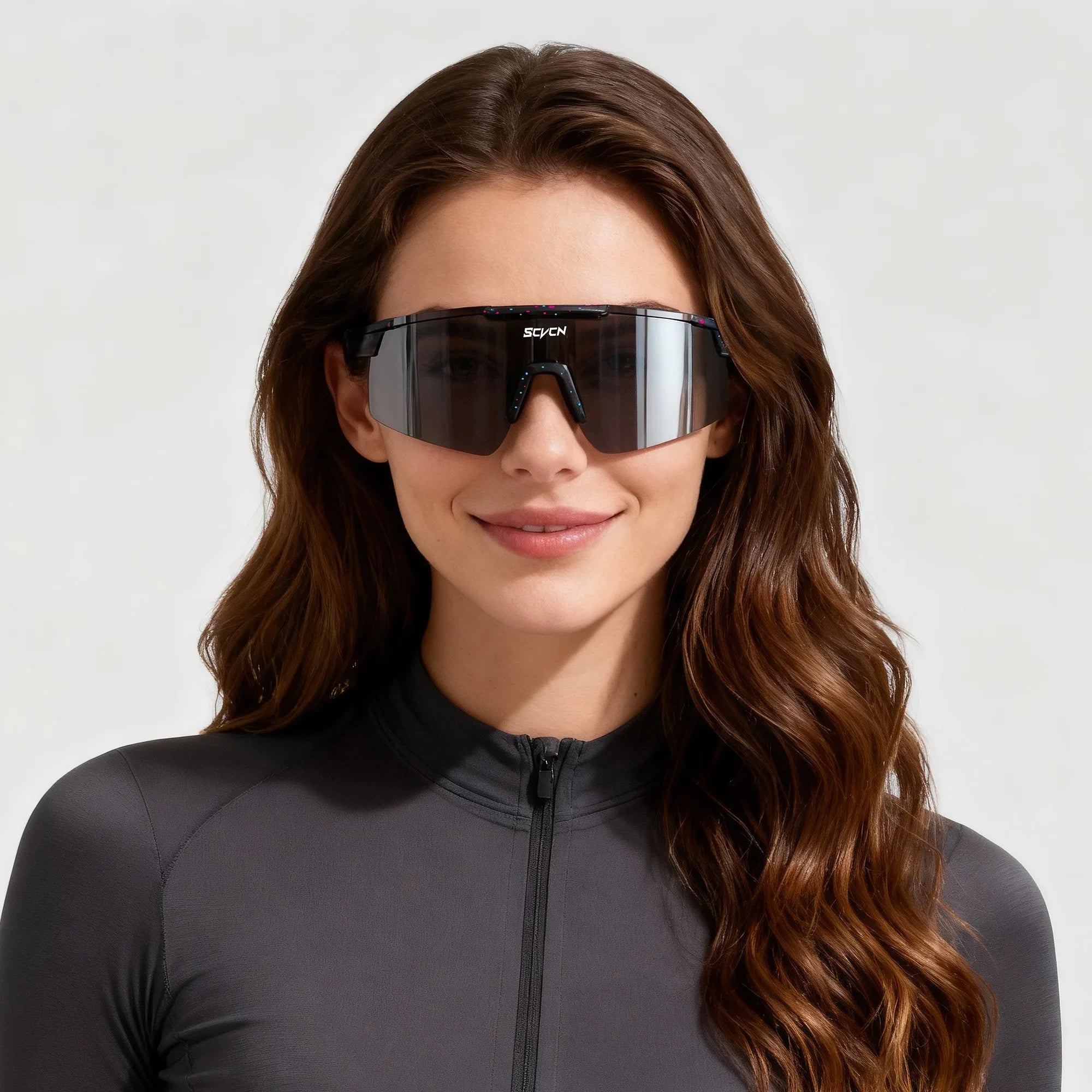 SCVCN Sunglasses Men Women Fashion Glasses Sports Glasses Mountain Climbing Driving Bicycle Cycling UV400 Eyewear